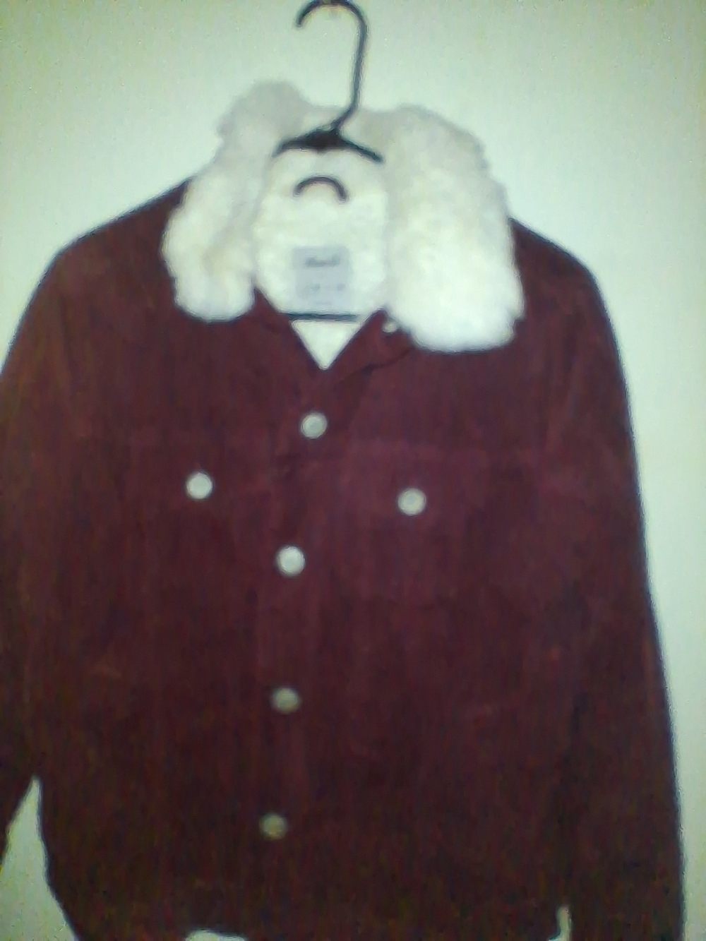 Denim&Co Brown Jacket with Cream Sherpa Collar